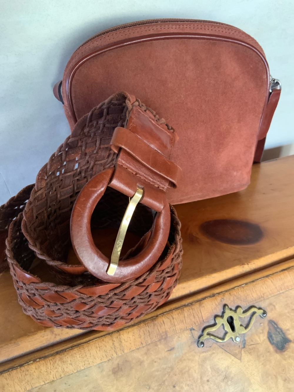 Woven Leather Belt 2” x 38” WOW! - Picture 4 of 14